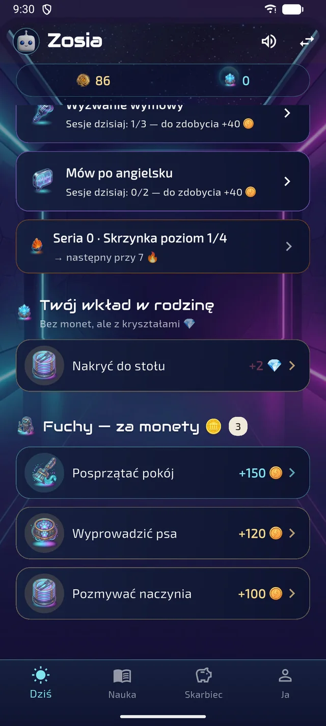 Obowiązki dziecka: wkład w rodzinę i fuchy za monety