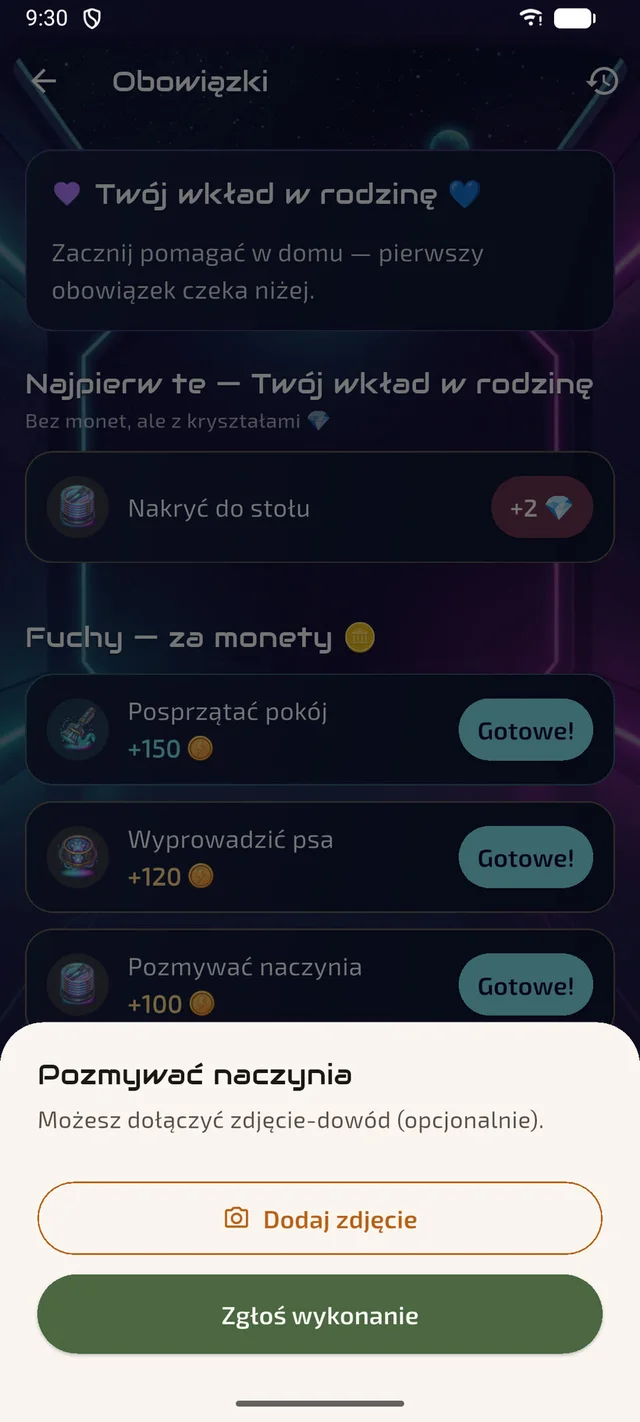 Zgłaszanie wykonanej fuchy ze zdjęciem